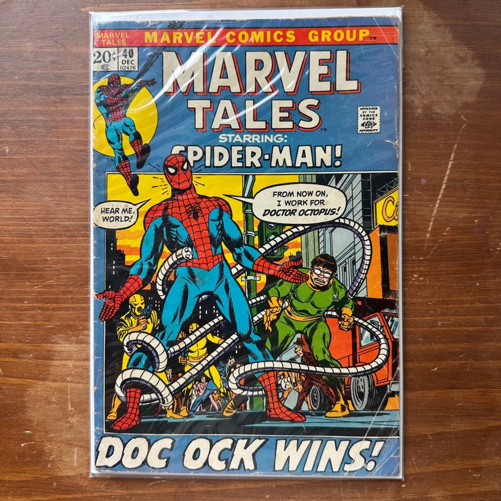 Marvel Tales Starring Spider-Man #40 Dec 1972 Doc Ock Wins Bronze Age Raw G
